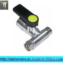 Nickle Plated Brass Tee Mini Ball Valve (a. 0200)